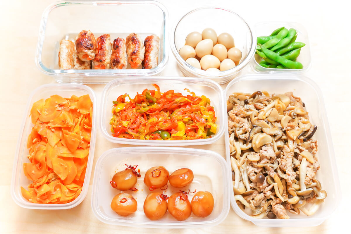 たくさんの作り置きしたおかず